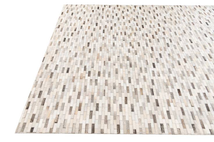 Detail image of 6' 8 x 9' 11 Cowhide Stocks Rug