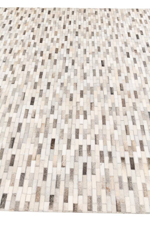 Detail image of 6' 8 x 9' 11 Cowhide Stocks Rug