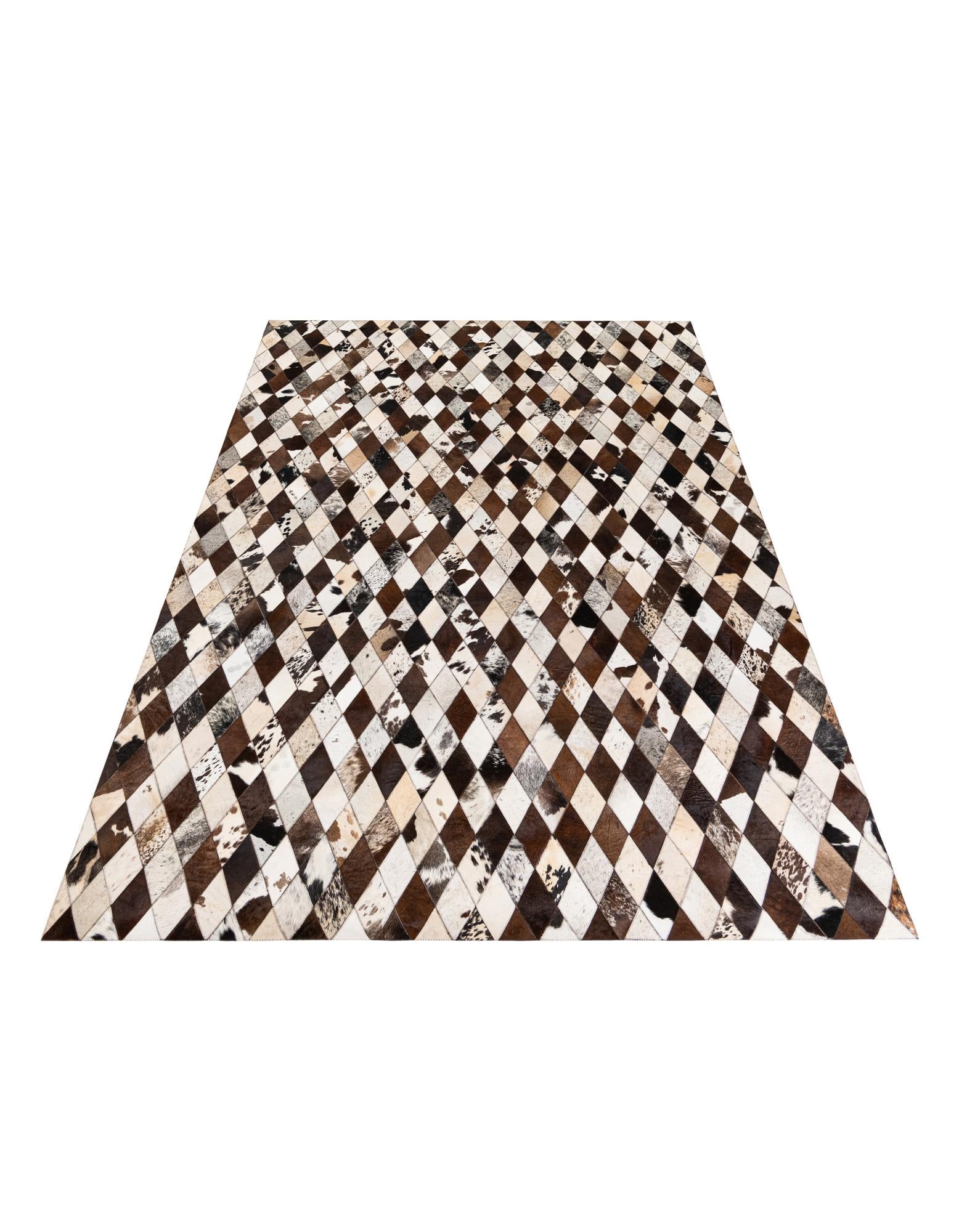 6' 7 x 9' 9 Cowhide Stocks Rug