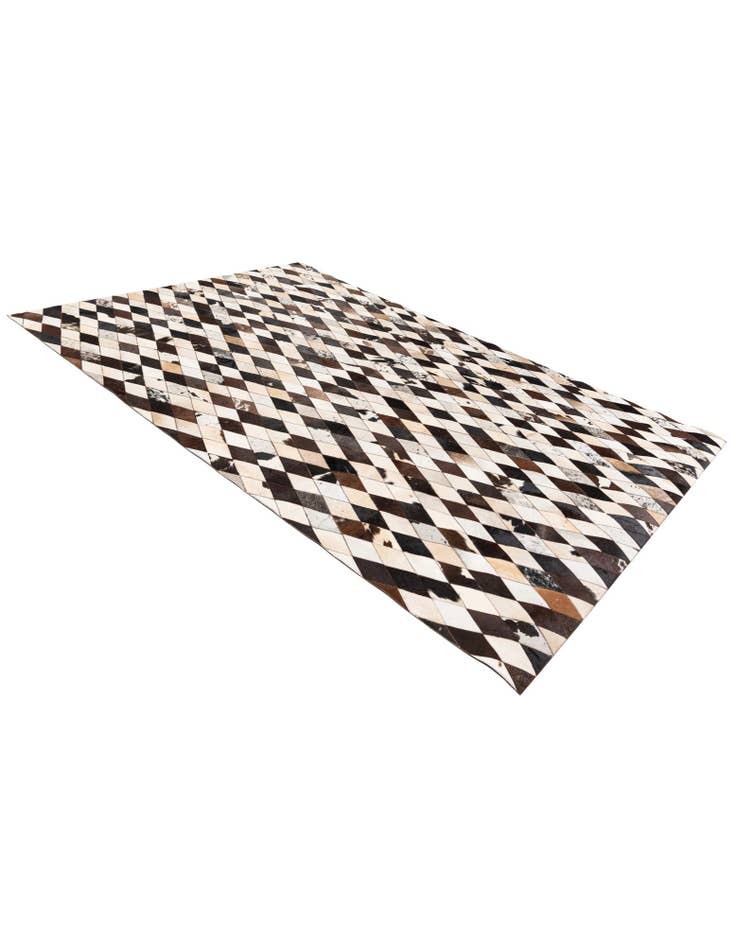 Detail image of 6' 7 x 9' 10 Cowhide Stocks Rug