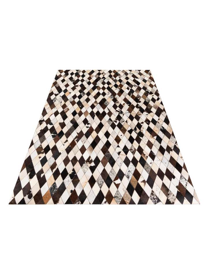 6' 7 x 9' 10 Cowhide Stocks Rug