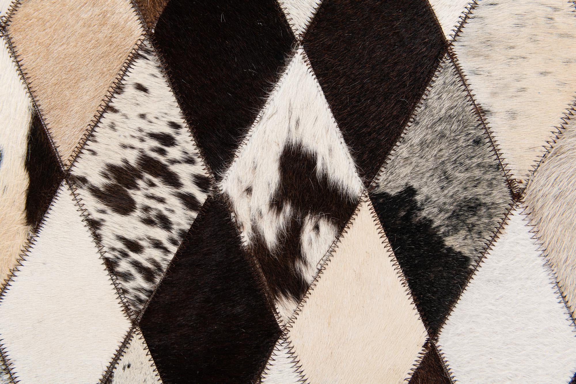 6' 7 x 9' 10 Cowhide Stocks Rug