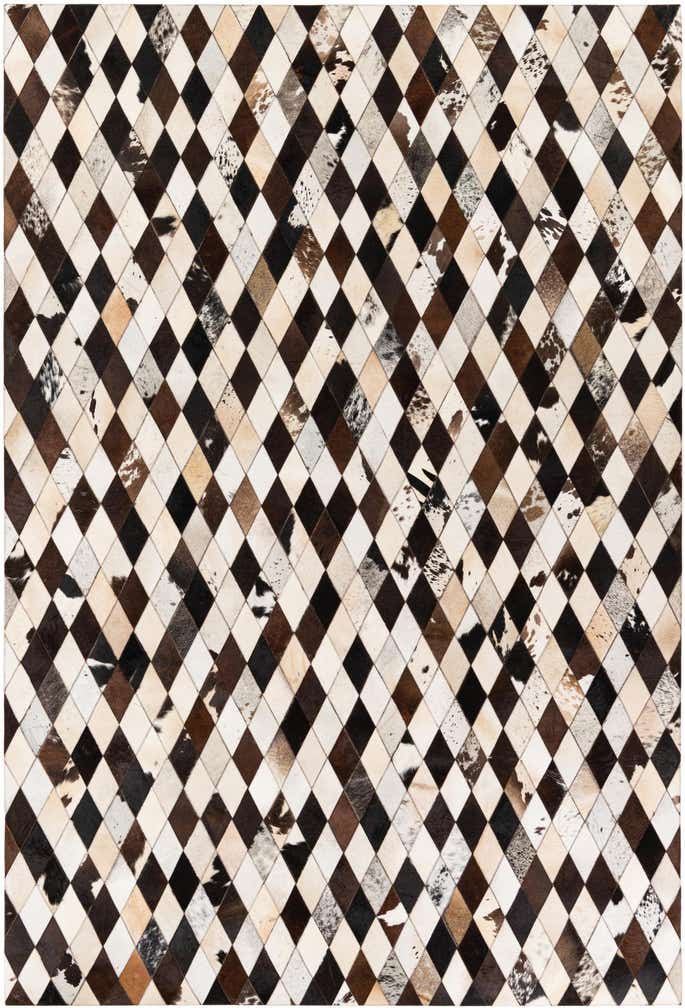 6' 7 x 9' 10 Cowhide Stocks Rug