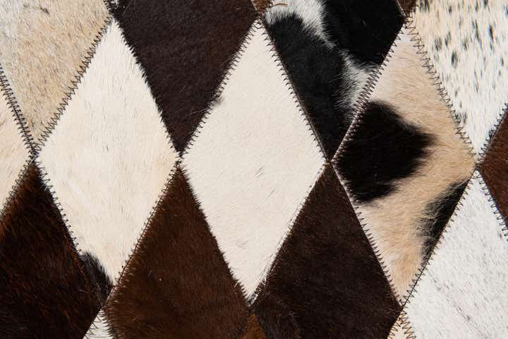 6' 7 x 9' 11 Cowhide Stocks Rug
