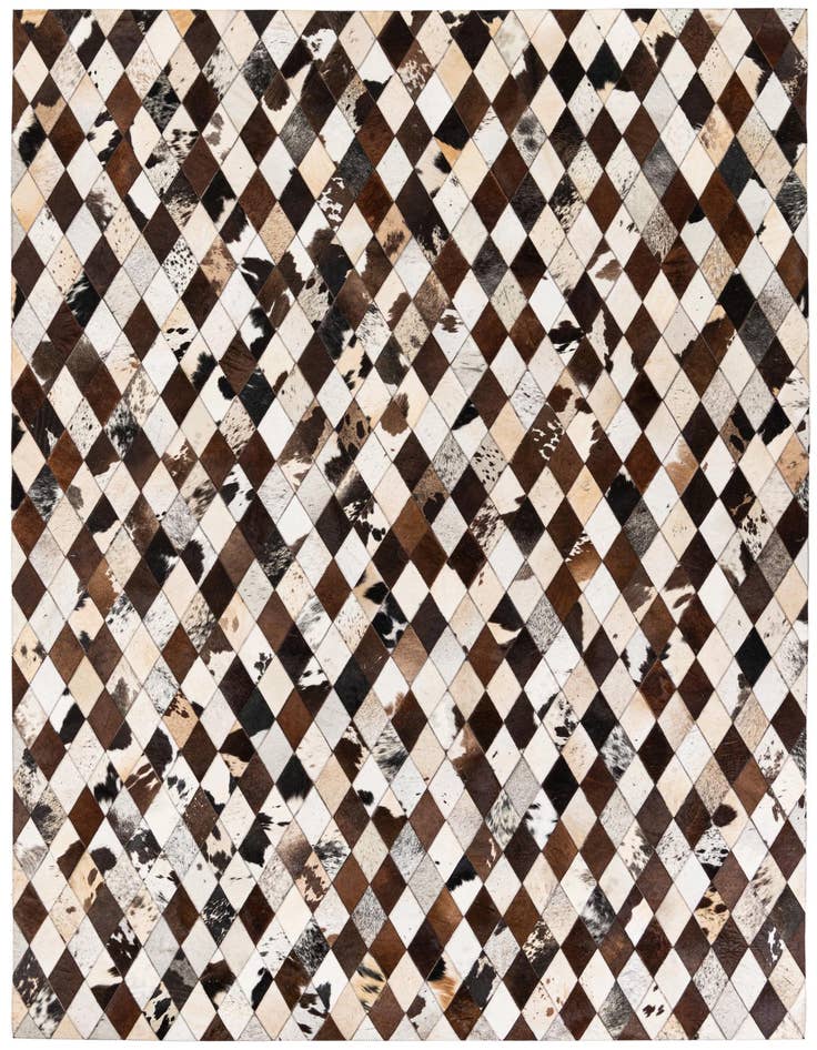 Detail image of 6' 7 x 9' 11 Cowhide Stocks Rug