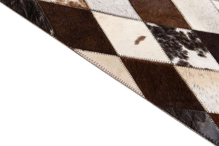 6' 6 x 9' 10 Cowhide Stocks Rug