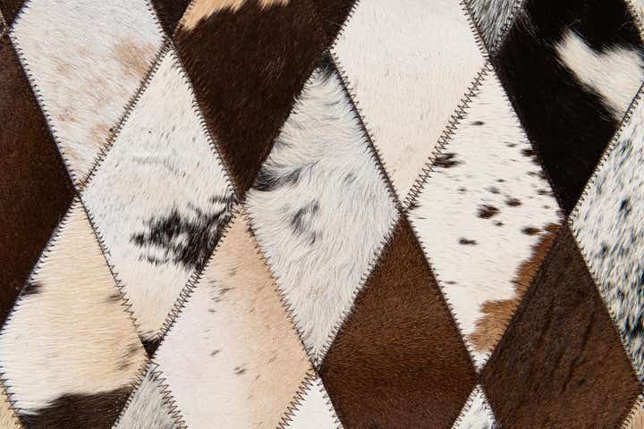 6' 6 x 9' 10 Cowhide Stocks Rug