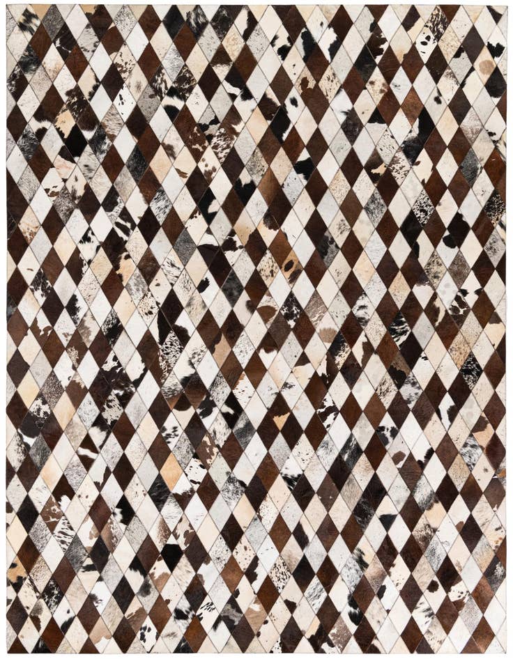 Detail image of 6' 6 x 9' 10 Cowhide Stocks Rug