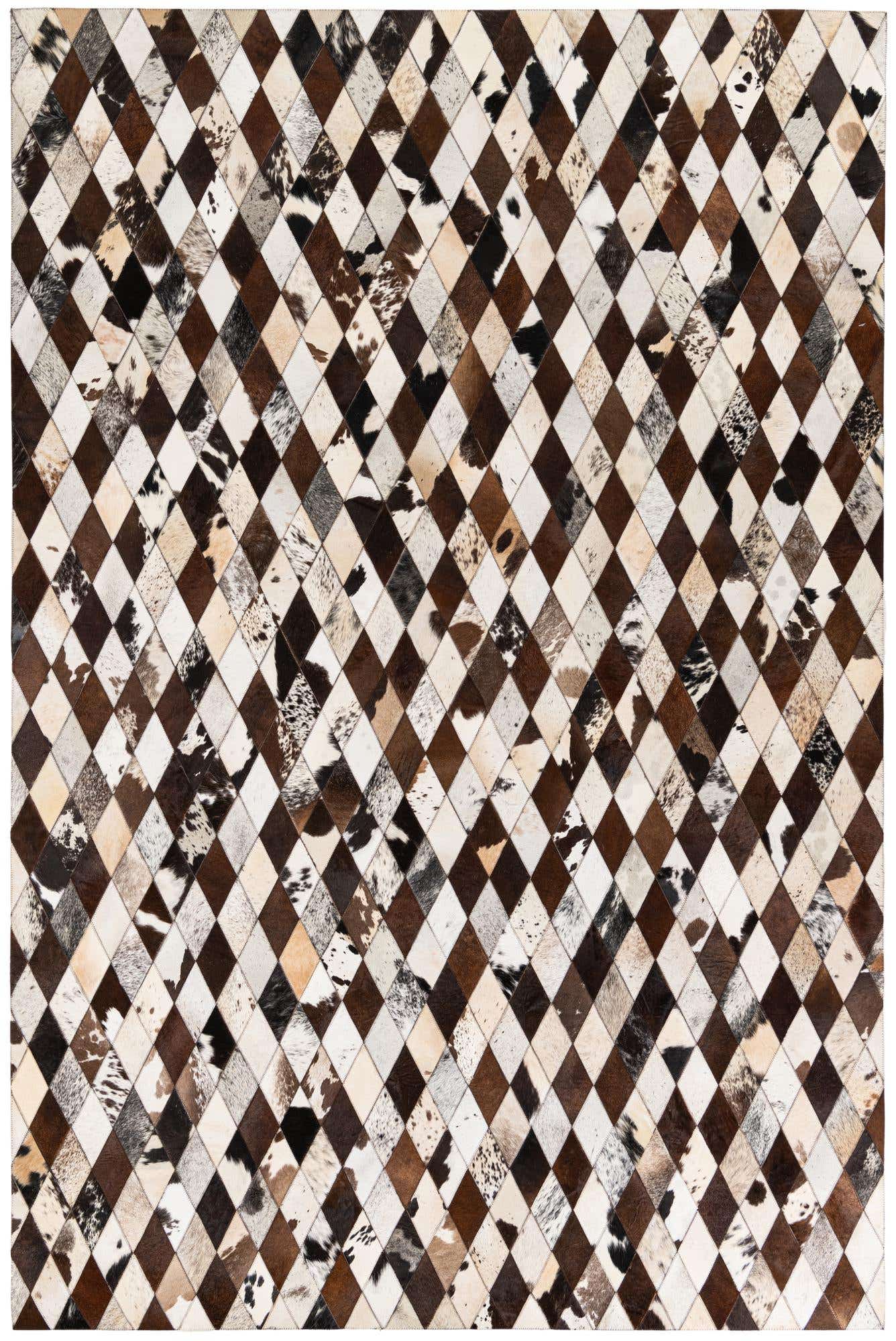 6' 6 x 9' 10 Cowhide Stocks Rug