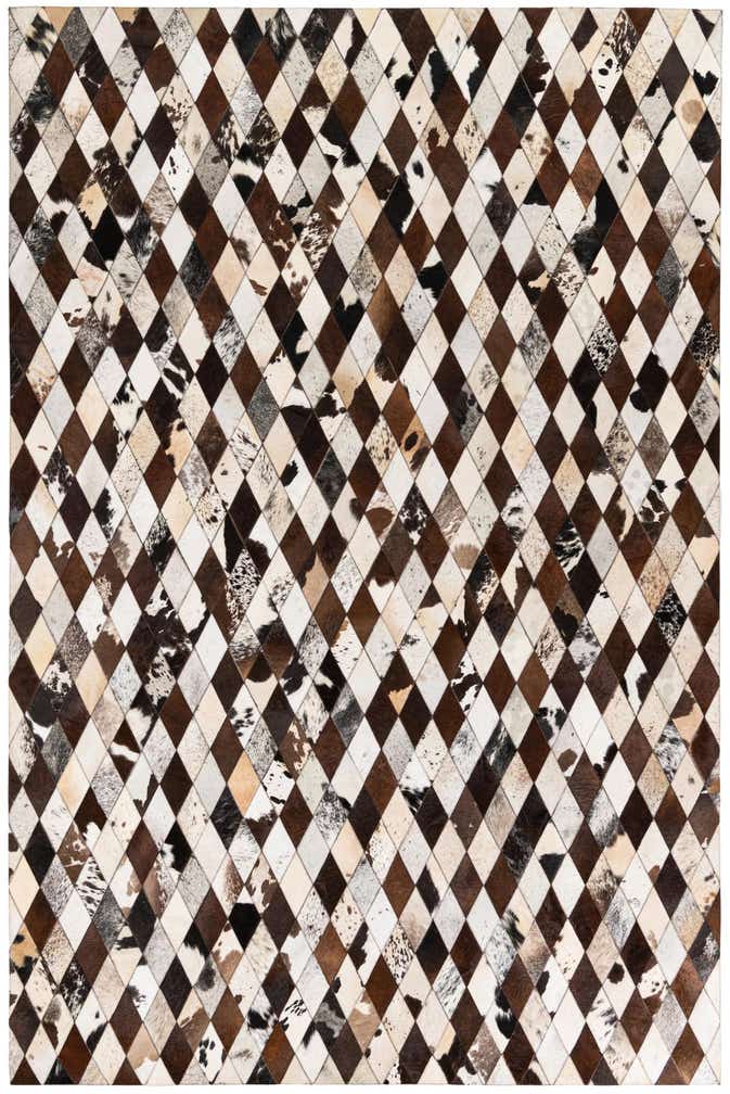 6' 6 x 9' 10 Cowhide Stocks Rug
