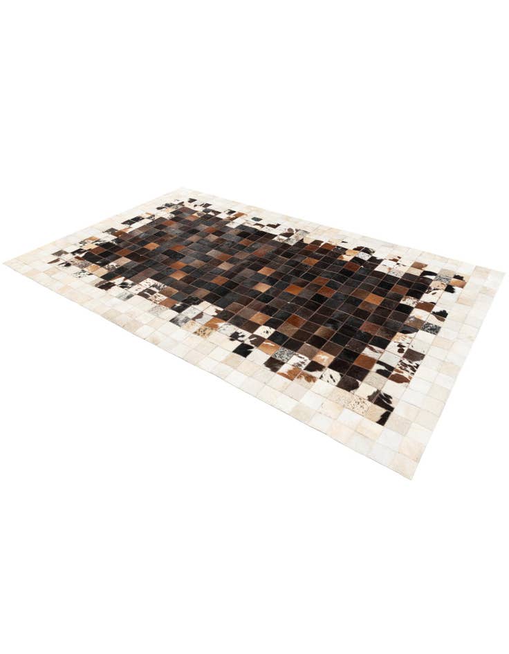 Detail image of 5' x 8' Cowhide Stocks Rug