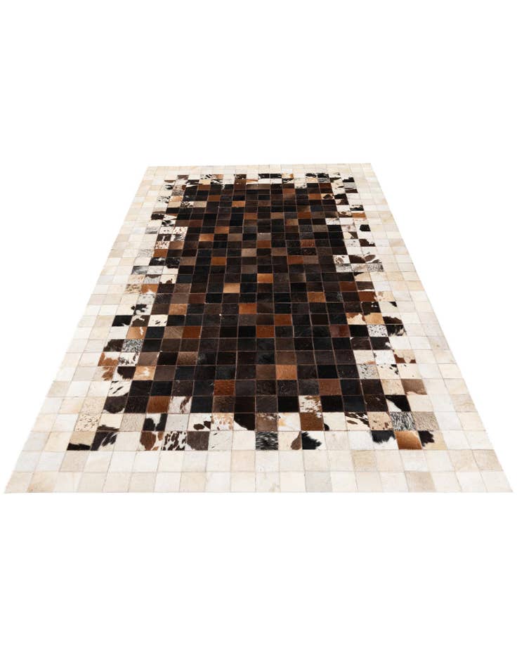 Detail image of 5' x 8' Cowhide Stocks Rug