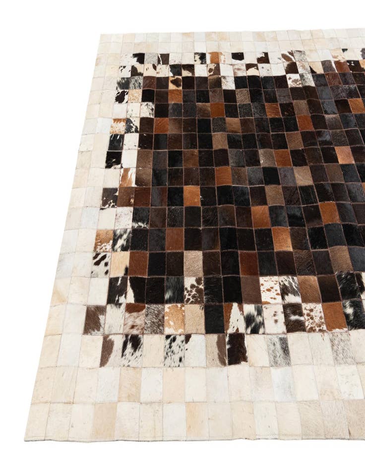 Detail image of 5' x 8' Cowhide Stocks Rug