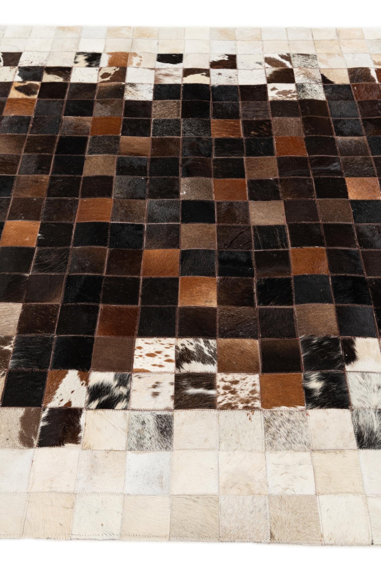 5' x 8' Cowhide Stocks Rug