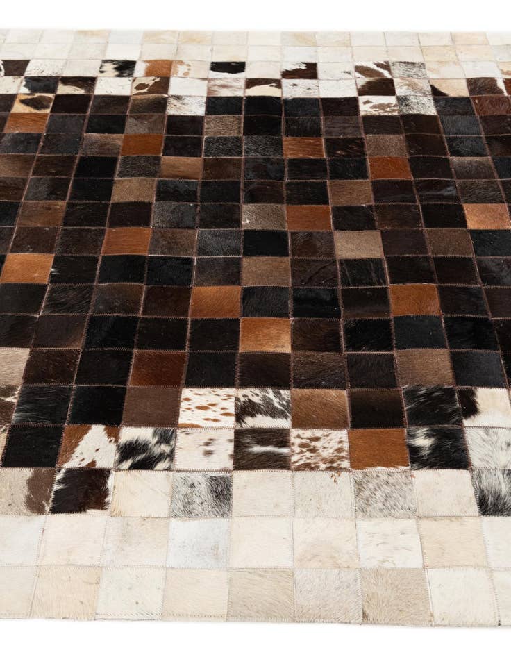 Detail image of 5' x 8' Cowhide Stocks Rug