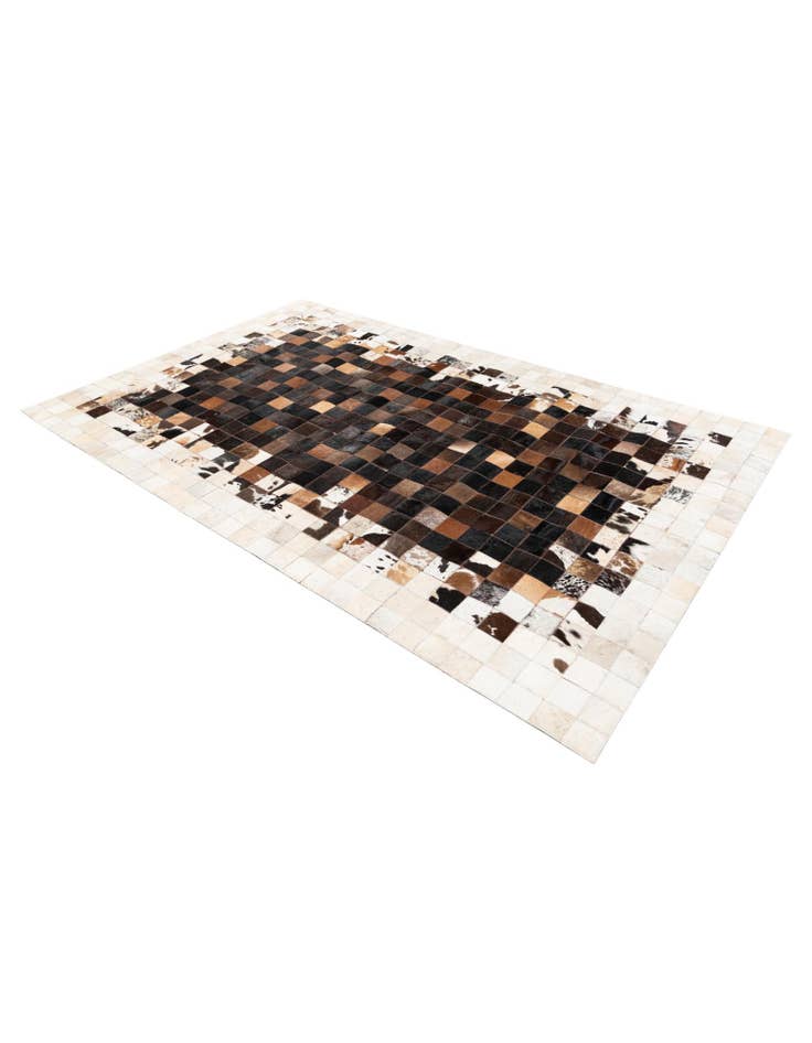 Detail image of 5' x 7' 11 Cowhide Stocks Rug
