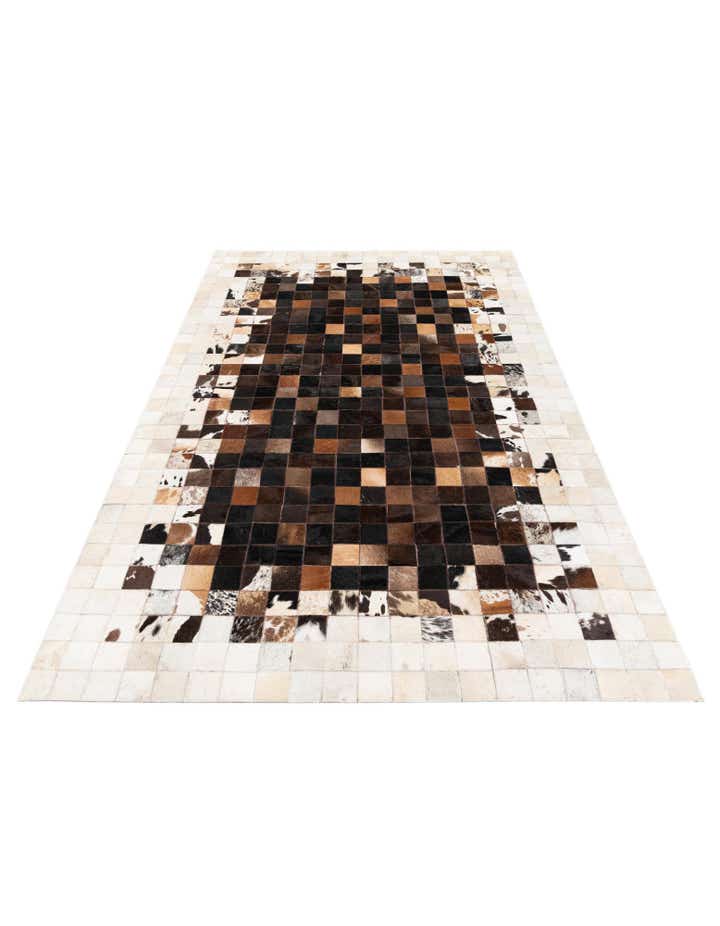 5' x 7' 11 Cowhide Stocks Rug