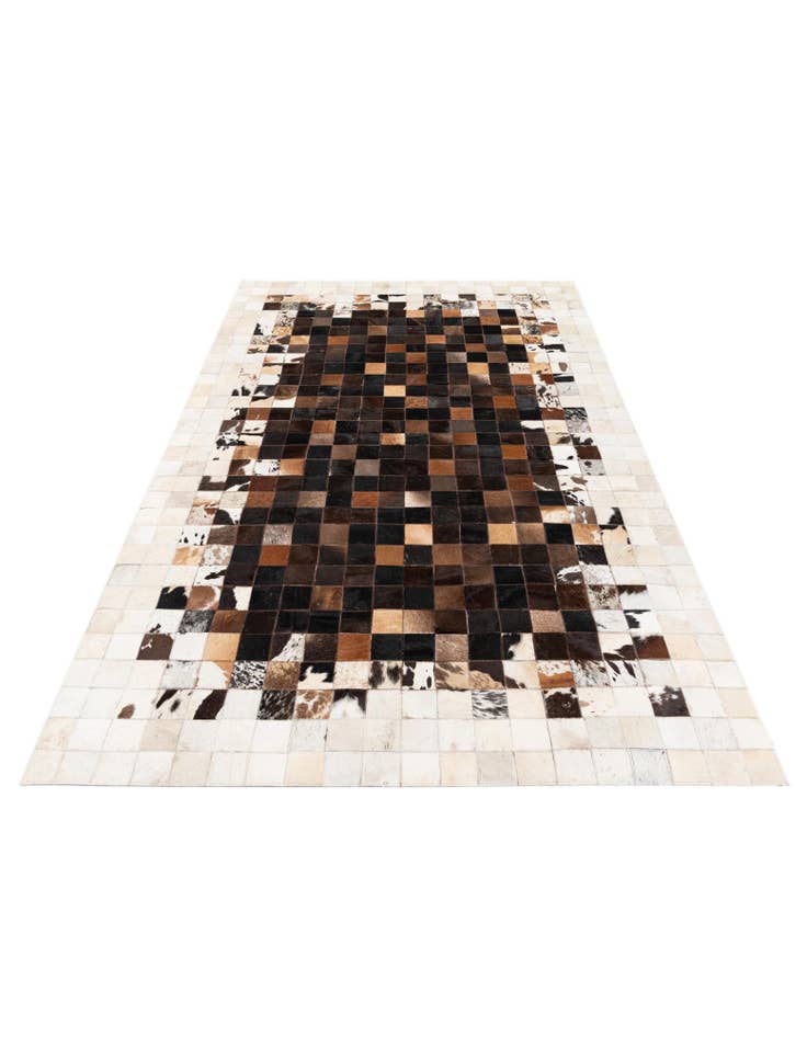 Detail image of 5' x 7' 11 Cowhide Stocks Rug