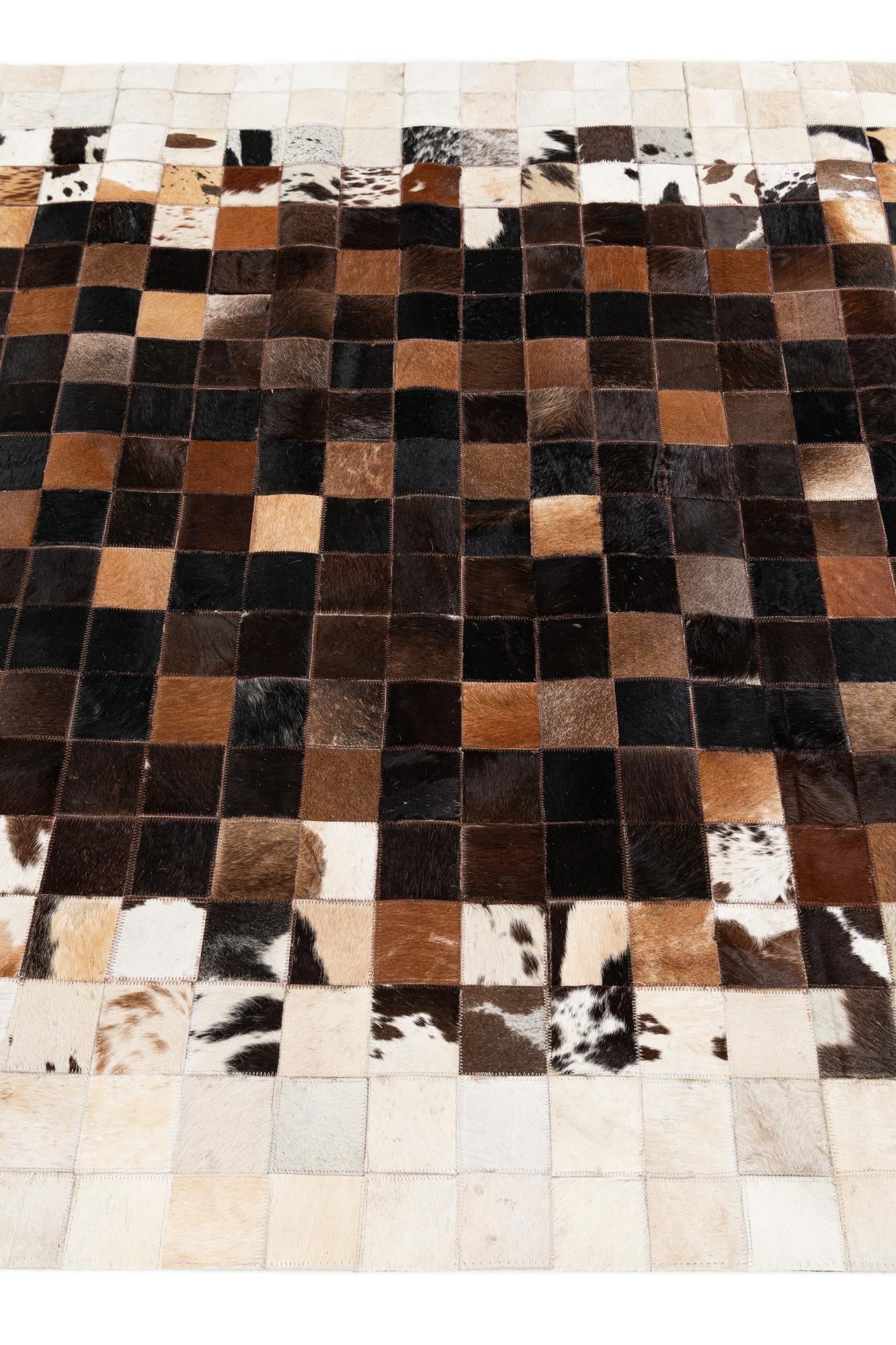 5' x 7' 11 Cowhide Stocks Rug