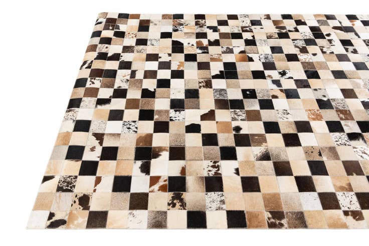 Detail image of 5' 2 x 7' 11 Cowhide Stocks Rug