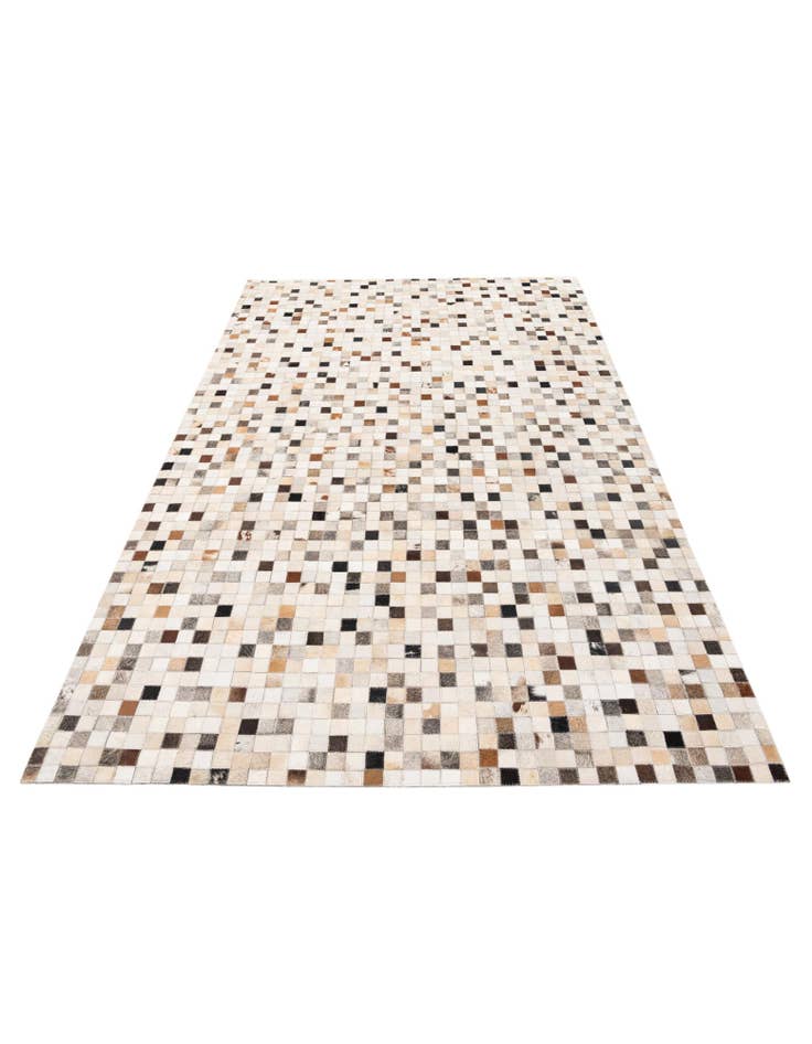 Detail image of 5' x 7' 10 Cowhide Stocks Rug