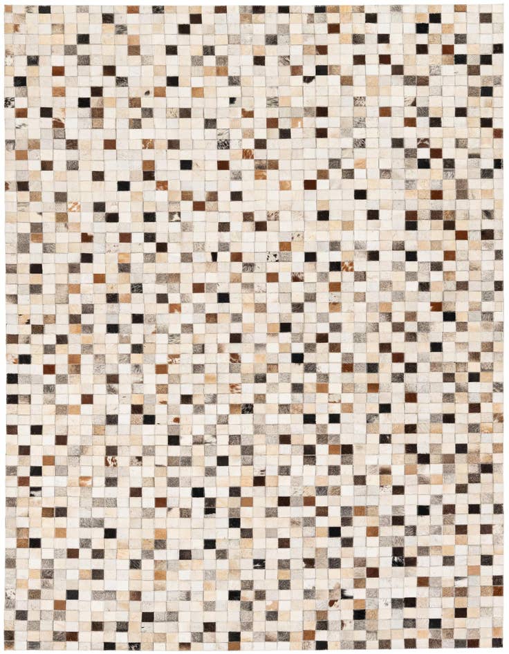Detail image of 5' x 7' 10 Cowhide Stocks Rug