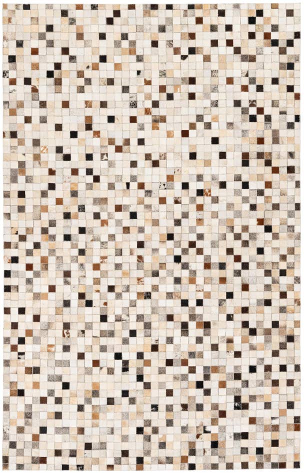 Detail image of 5' x 7' 10 Cowhide Stocks Rug