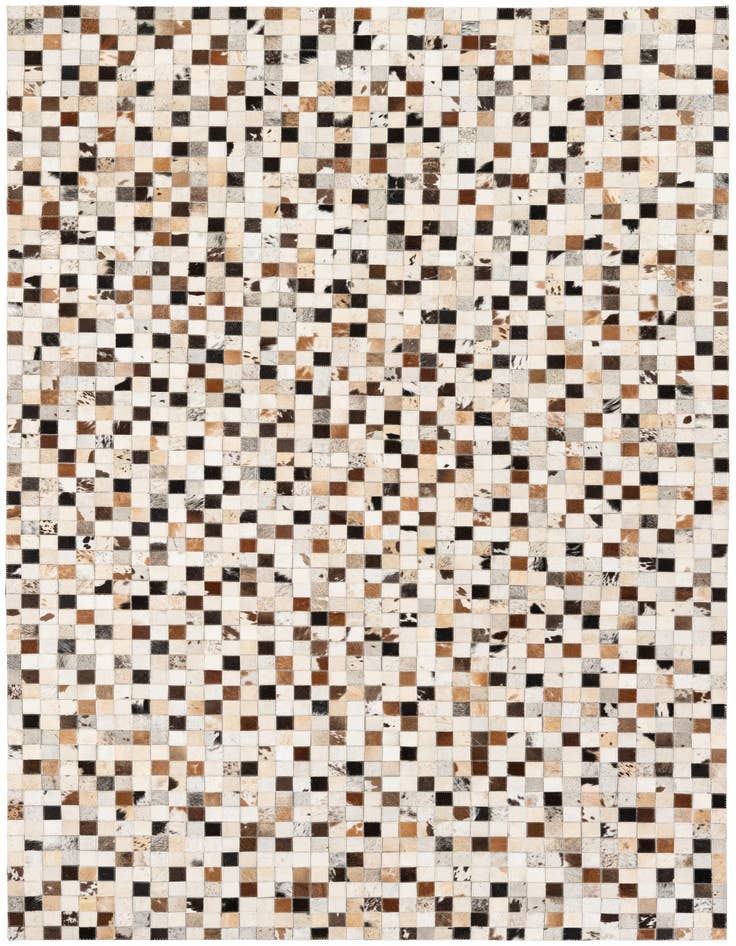 Detail image of 5' x 7' 10 Cowhide Stocks Rug