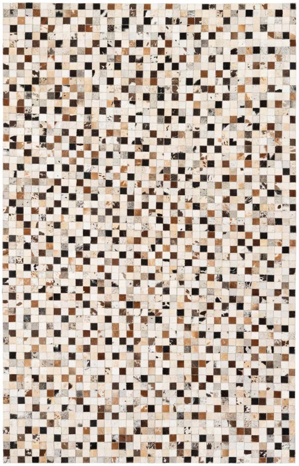 Detail image of 5' x 7' 10 Cowhide Stocks Rug
