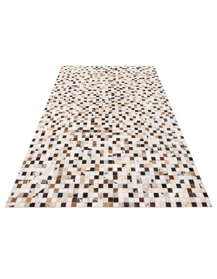 Detail image of 5' x 7' 10 Cowhide Stocks Rug