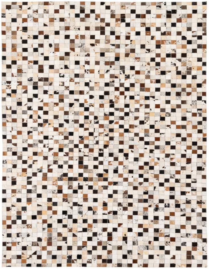 Detail image of 5' x 7' 10 Cowhide Stocks Rug