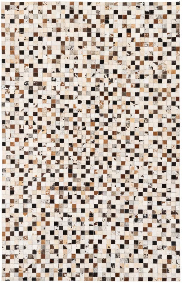 Detail image of 5' x 7' 10 Cowhide Stocks Rug