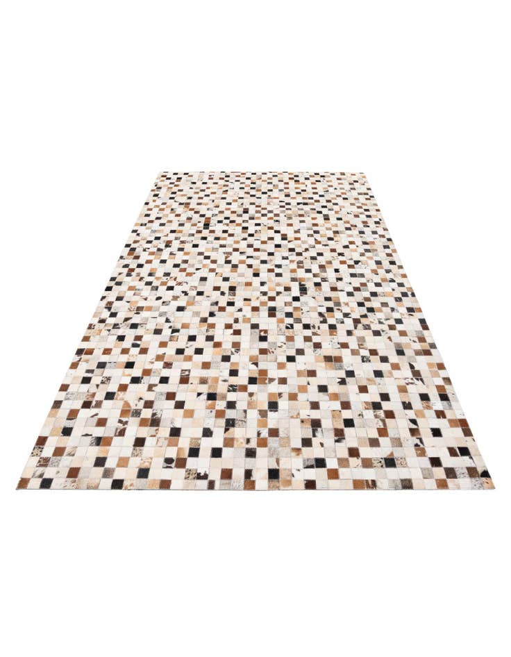 Detail image of 5' x 7' 10 Cowhide Stocks Rug
