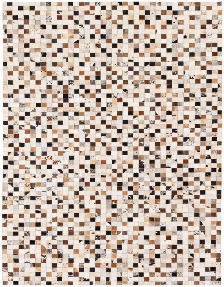 Detail image of 5' x 7' 10 Cowhide Stocks Rug