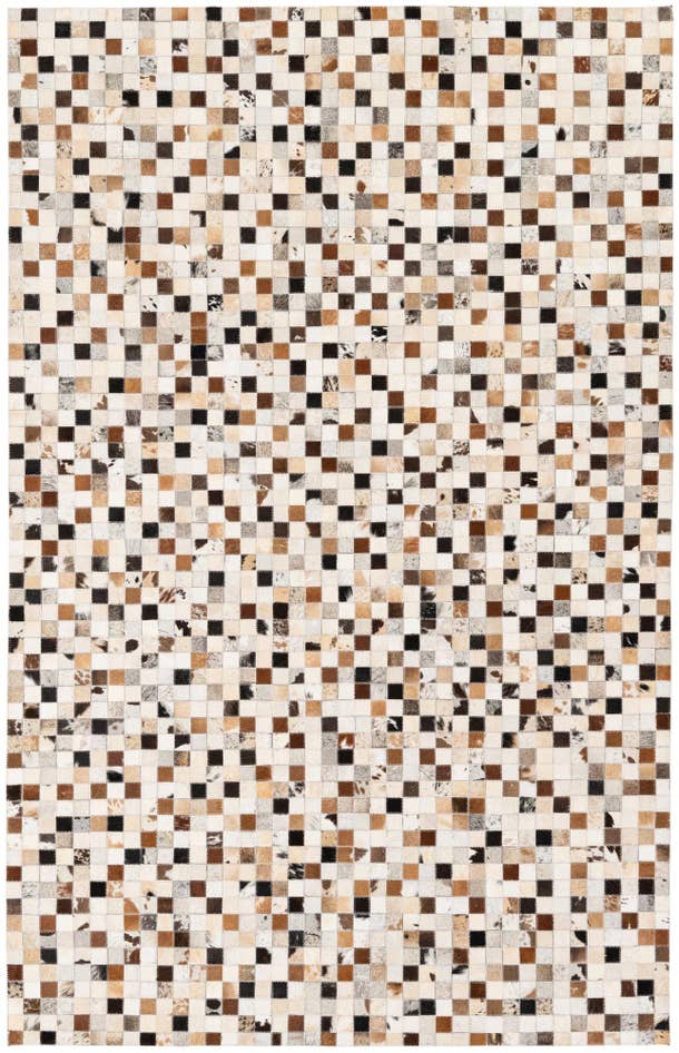 Detail image of 5' x 7' 10 Cowhide Stocks Rug