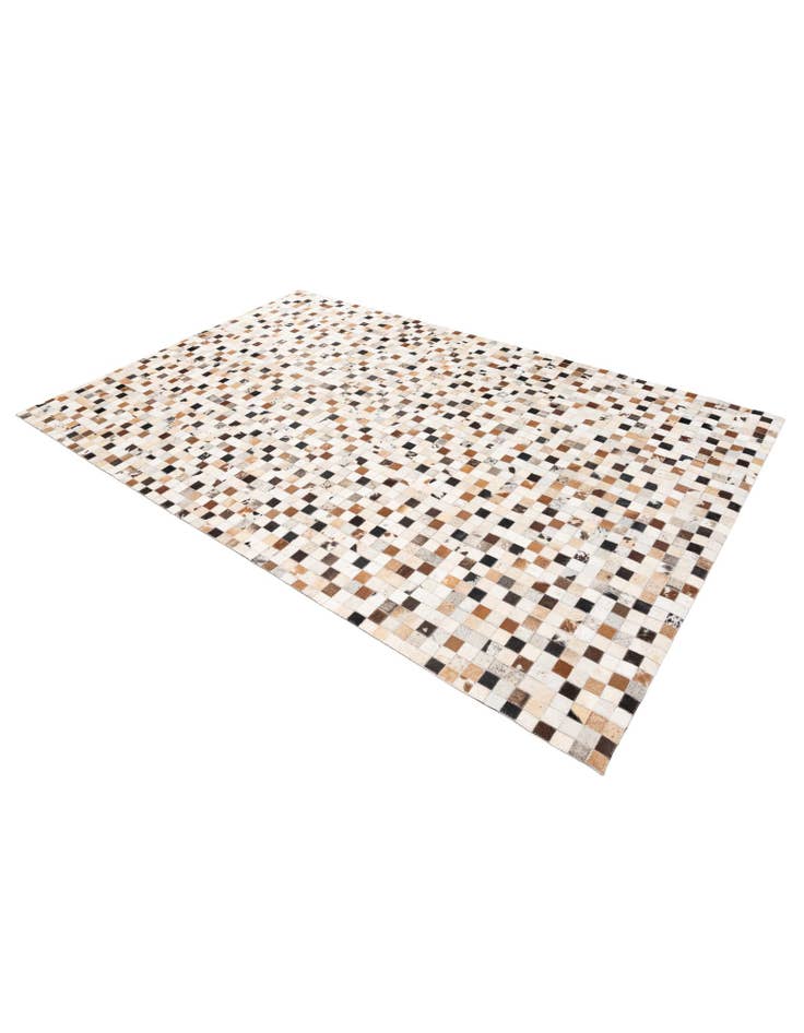 Detail image of 5' x 7' 10 Cowhide Stocks Rug