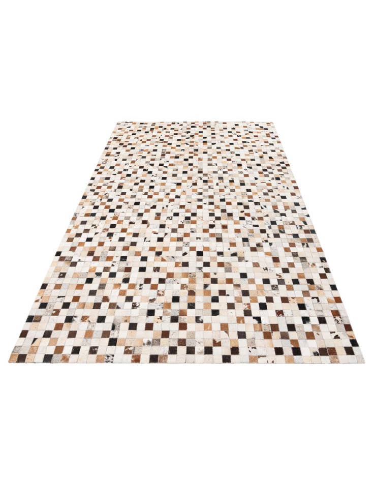 Detail image of 5' x 7' 10 Cowhide Stocks Rug