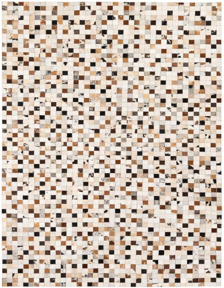 Detail image of 5' x 7' 10 Cowhide Stocks Rug