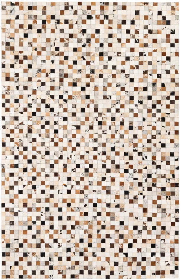 Detail image of 5' x 7' 10 Cowhide Stocks Rug