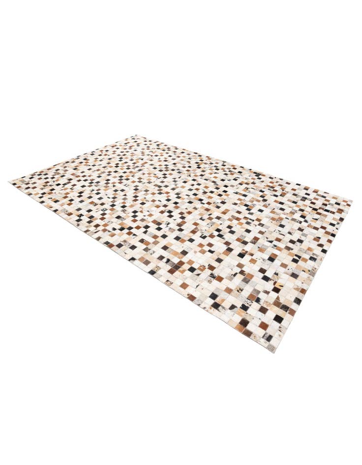 Detail image of 5' 1 x 7' 10 Cowhide Stocks Rug