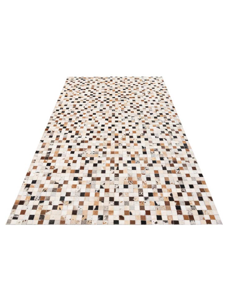 Detail image of 5' 1 x 7' 10 Cowhide Stocks Rug