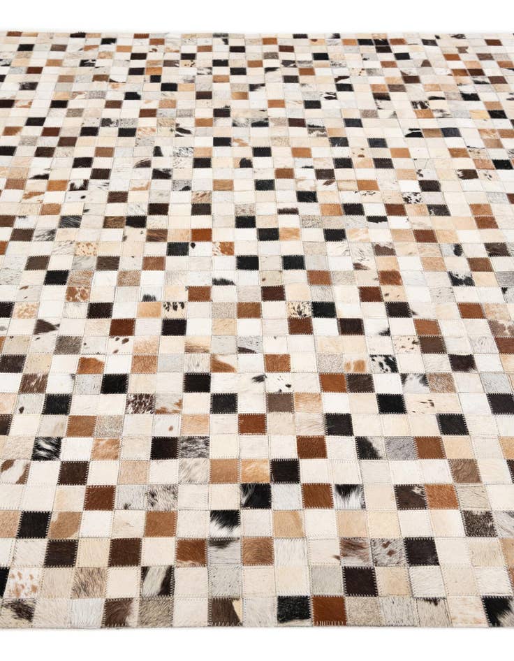 Detail image of 5' 1 x 7' 10 Cowhide Stocks Rug