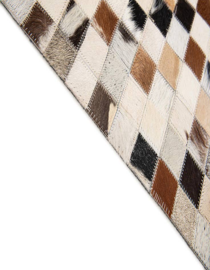 Detail image of 5' 1 x 7' 10 Cowhide Stocks Rug