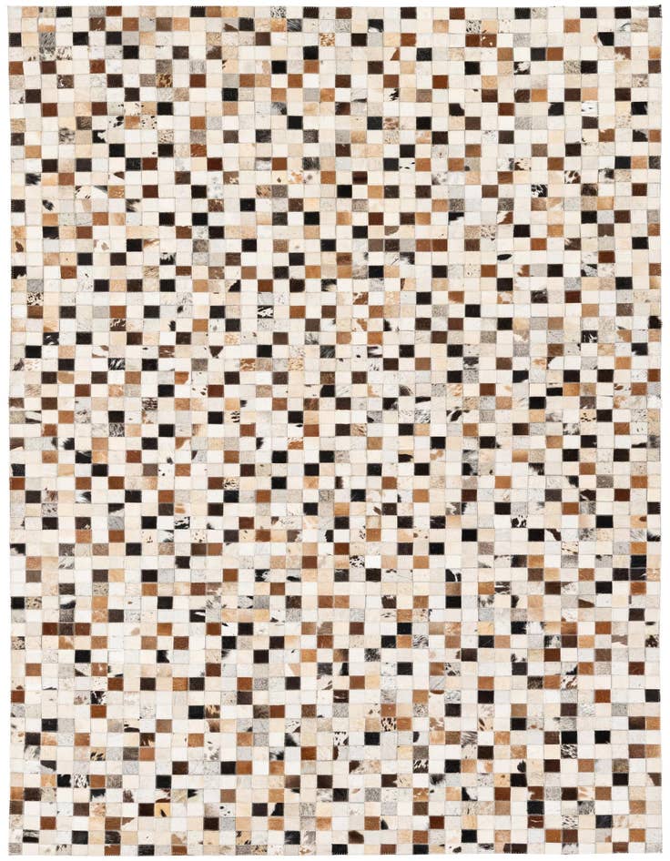 Detail image of 5' 1 x 7' 10 Cowhide Stocks Rug