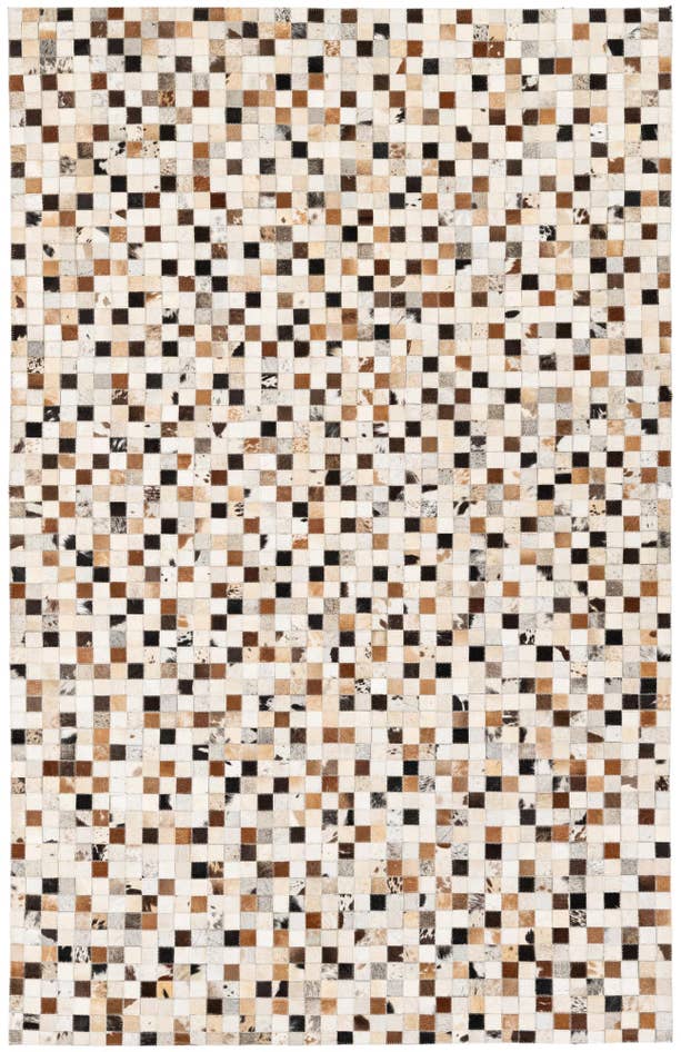 Detail image of 5' 1 x 7' 10 Cowhide Stocks Rug