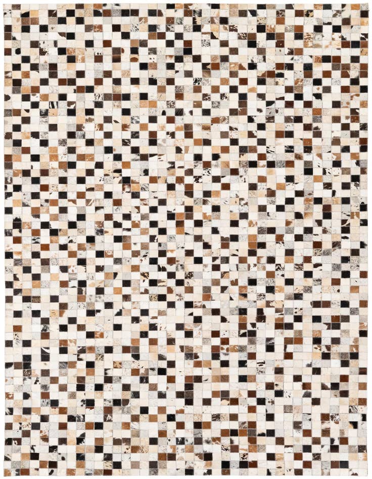 Detail image of 5' x 7' 10 Cowhide Stocks Rug