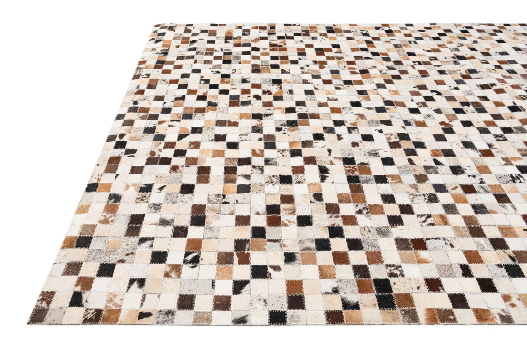 5' x 7' 10 Cowhide Stocks Rug