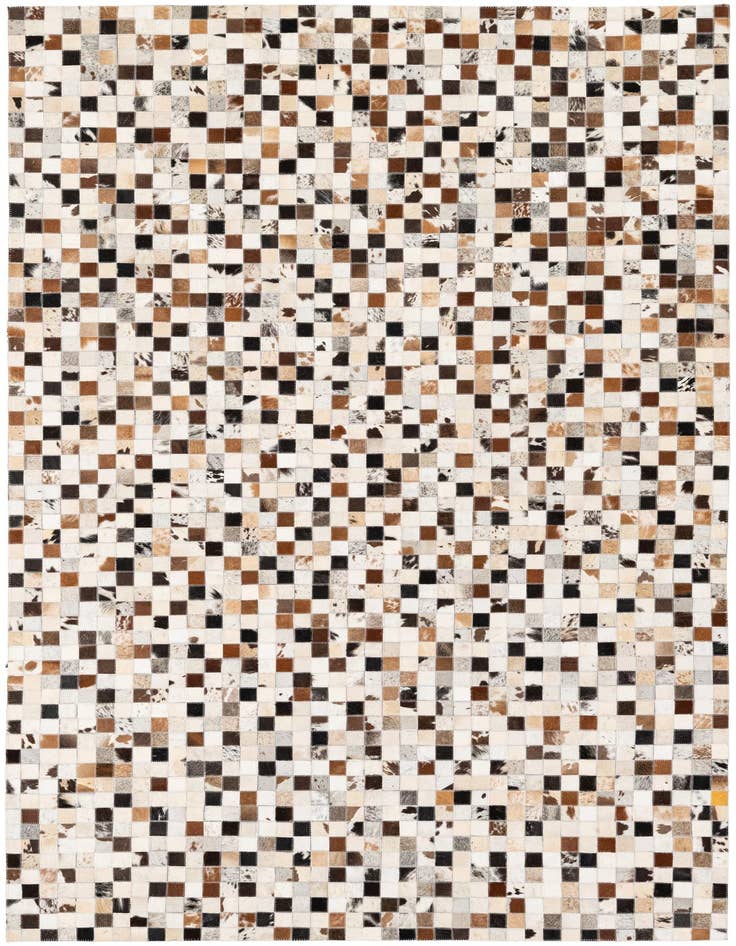 Detail image of 5' x 7' 10 Cowhide Stocks Rug