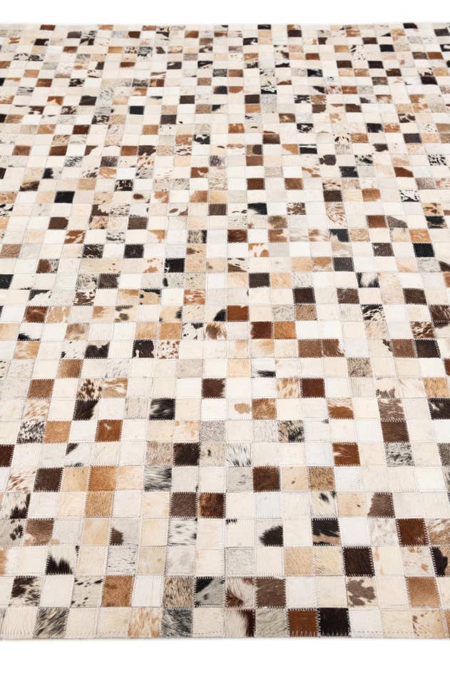 Detail image of 5' x 8' Cowhide Stocks Rug
