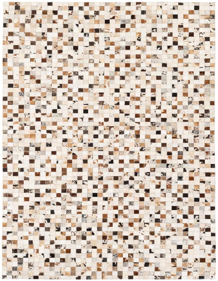 Detail image of 5' x 8' Cowhide Stocks Rug
